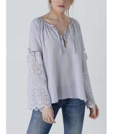 Blouse Azami - BLEU