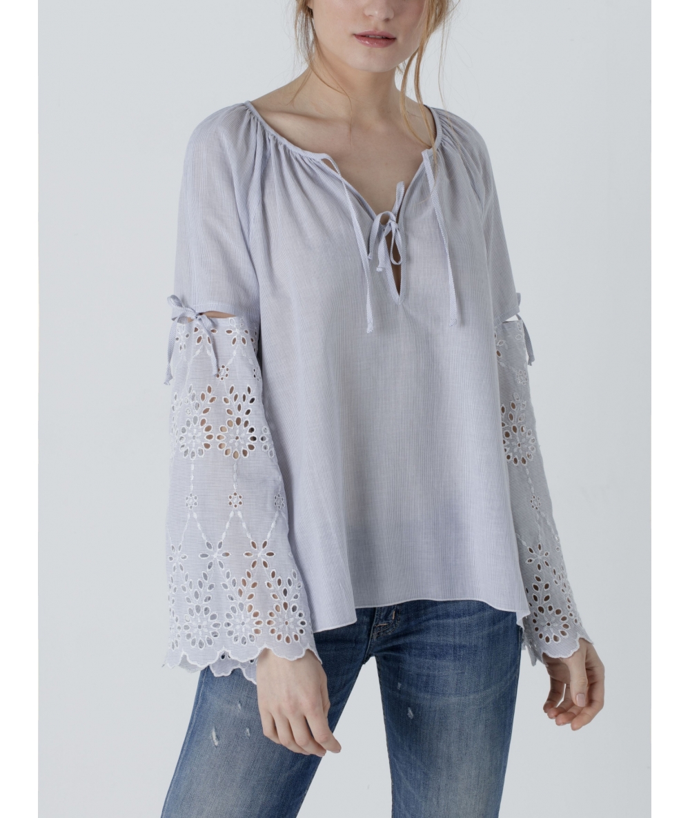 Blouse Azami - BLEU