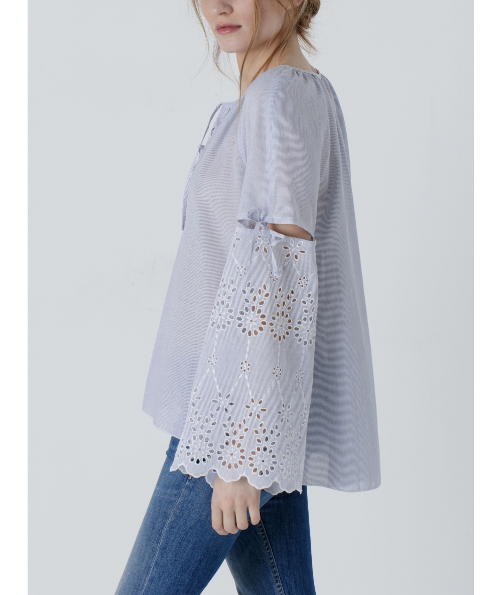 Blouse Azami - BLEU