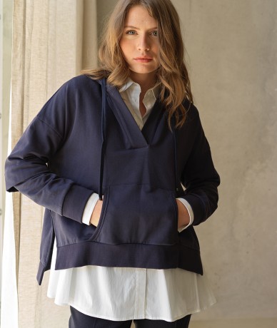 Sweat Pol - Bleu Nuit