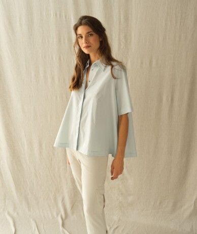 Chemise Batistine - Bleu ciel