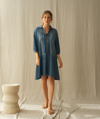 Robe Fanny - Bleu indigo