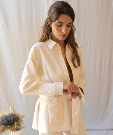 Veste saharienne Laly - Off White