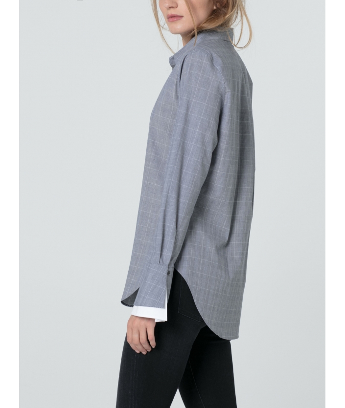 chemise en coton Akina Carbone