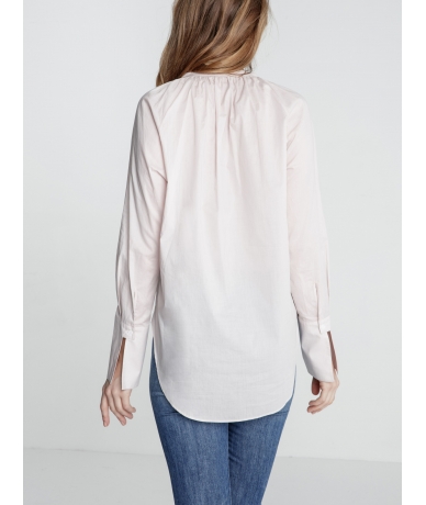 Blouse femme de luxe couleur Nude
